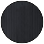 Tappeto Rotondo Nero 100 cm in Bambù