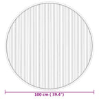 Tappeto Rotondo Naturale 100 cm in Bambù
