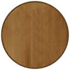 Tappeto Rotondo Marrone 100 cm in Bambù