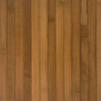 Tappeto Rotondo Marrone 100 cm in Bambù