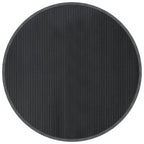 Tappeto Rotondo Grigio 100 cm in Bambù