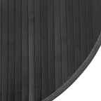Tappeto Rotondo Grigio 100 cm in Bambù