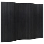 Divisorio Ambienti Nero Larghezza 250 cm Altezza 165 cm in Bambù