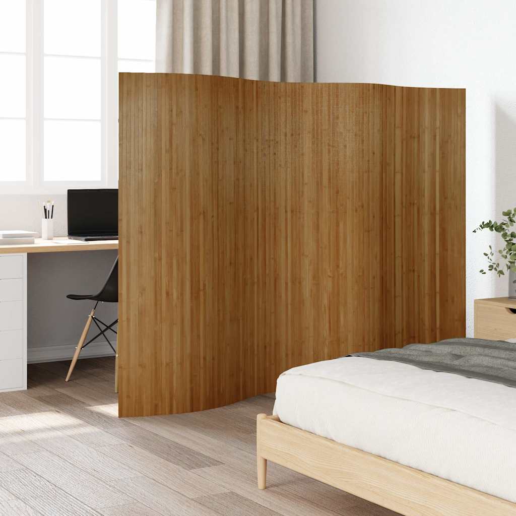 Divisorio Ambienti Marrone Larghezza 250 cm Altezza 165 cm in Bambù