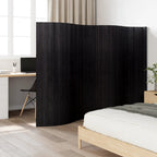 Divisorio Ambienti Nero Larghezza 400 cm Altezza 165 cm in Bambù