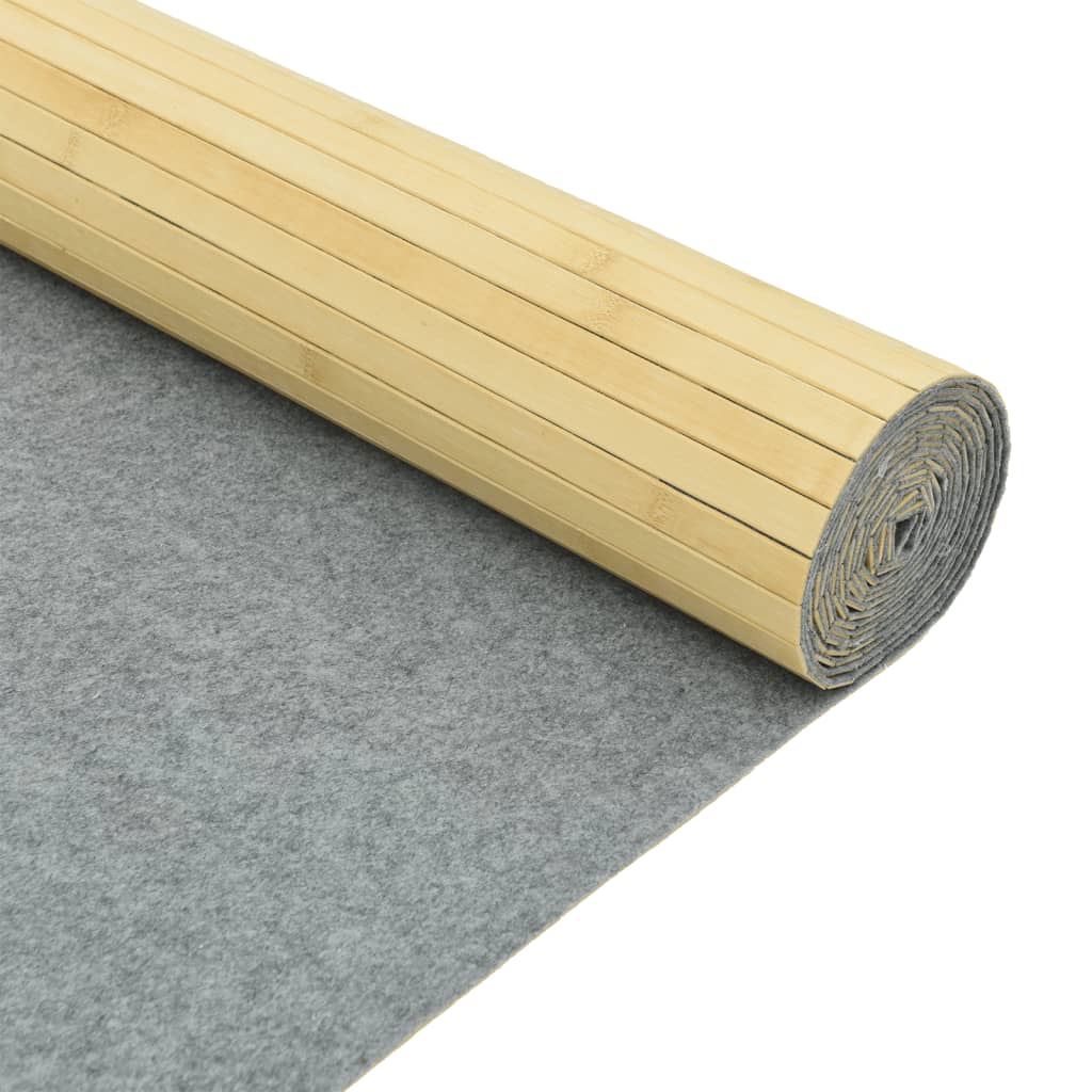 Divisorio Ambienti Naturale Chiaro Larghezza 400 cm Altezza 165 cm in Bambù
