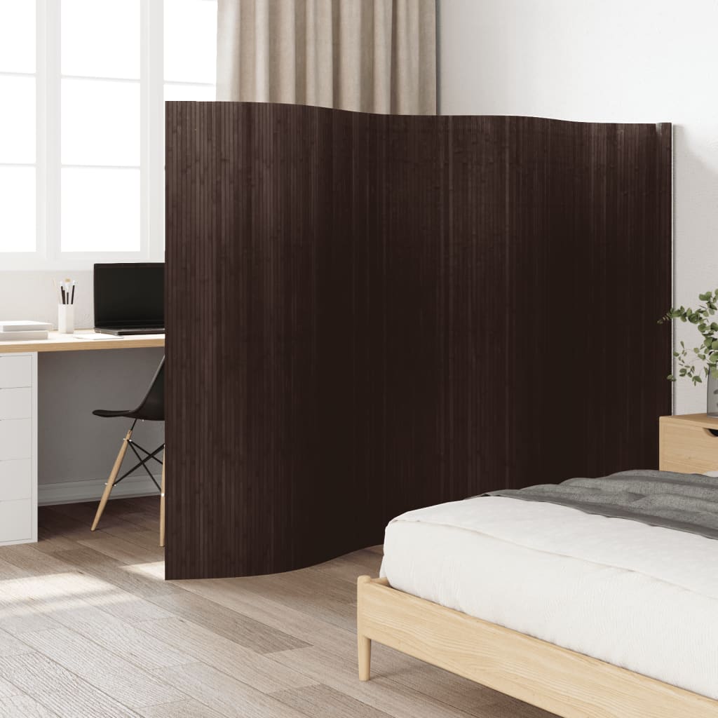 Divisorio Ambienti Marrone Scuro Larghezza 400 cm Altezza 165 cm in Bambù