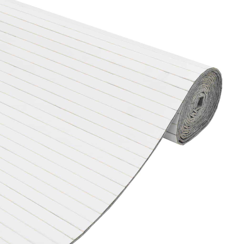 Divisorio Ambienti Bianco Larghezza 400 cm Altezza 165 cm in Bambù