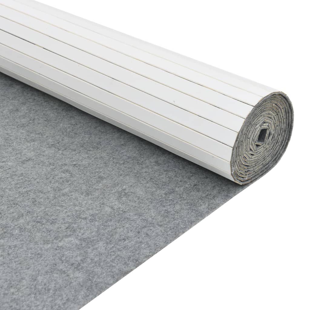 Divisorio Ambienti Bianco Larghezza 400 cm Altezza 165 cm in Bambù
