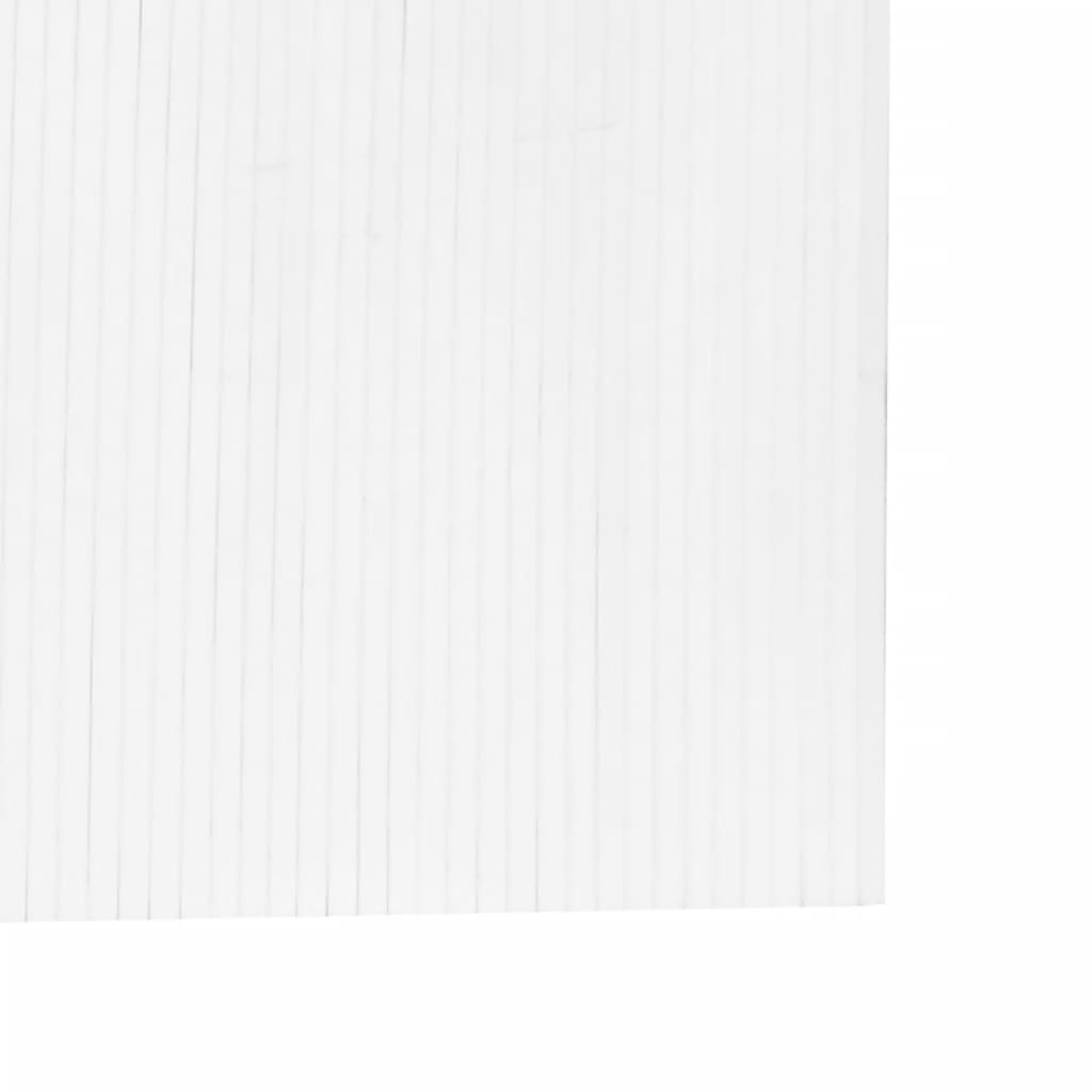 Divisorio Ambienti Bianco Larghezza 400 cm Altezza 165 cm in Bambù