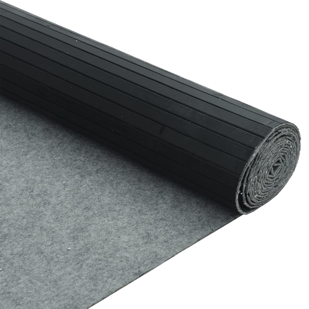 Divisorio Ambienti Nero Larghezza 600 cm Altezza 165 cm in Bambù