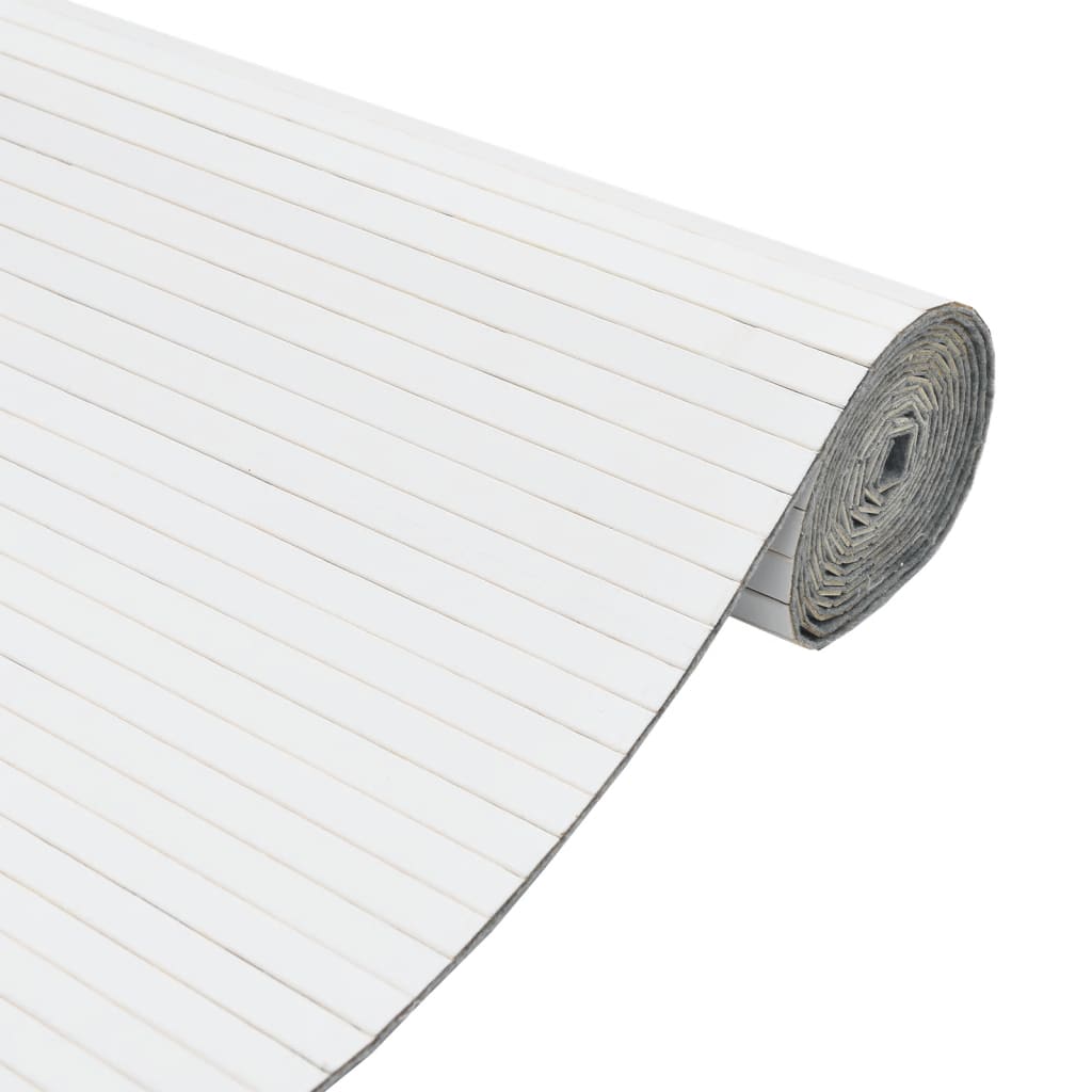 Divisorio Ambienti Bianco Larghezza 600 cm Altezza 165 cm in Bambù