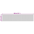 Divisorio Ambienti Grigio Larghezza 800 cm Altezza 165 cm in Bambù