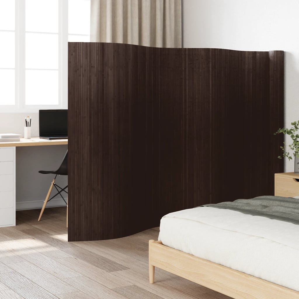 Divisorio Ambienti Marrone Scuro Larghezza 800 cm Altezza 165 cm in Bambù