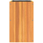 Fioriera da Giardino 35x35x60 cm in Legno Massello di Acacia