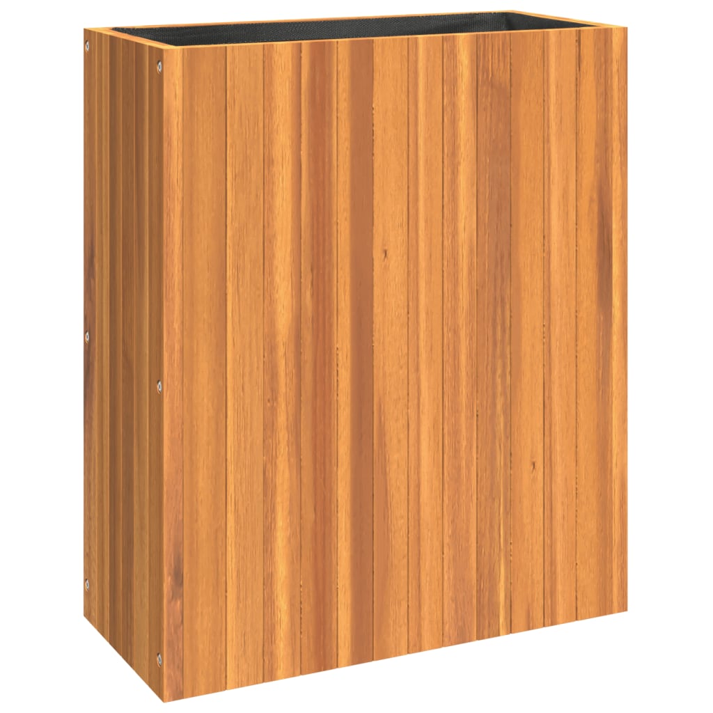 Fioriera da Giardino 59x27,5x70 cm in Legno Massello di Acacia