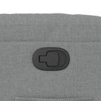 Poltrona Reclinabile in Tessuto Grigio Chiaro