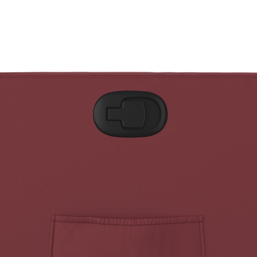 Poltrona Reclinabile Rosso Vino in Similpelle