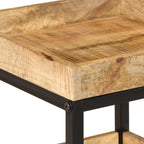 Tavolo laterale Marrone 35 x 35 x 45 cm Legno di mango massello