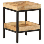 Tavolo laterale Marrone 35 x 35 x 45 cm Legno di mango massello