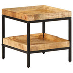Tavolo laterale Marrone 45 x 45 x 45 cm Legno di mango massello