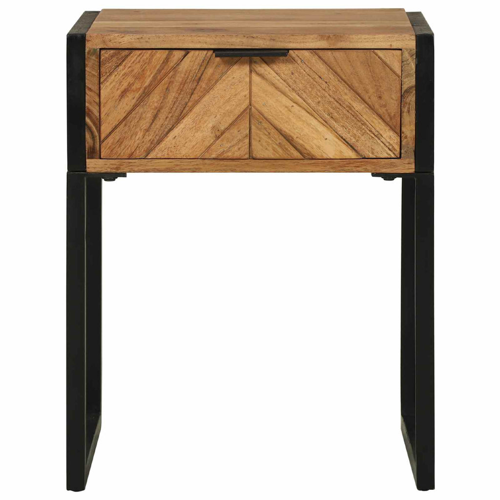 Comodino con cassetto Marrone 40 x 35 x 50 cm