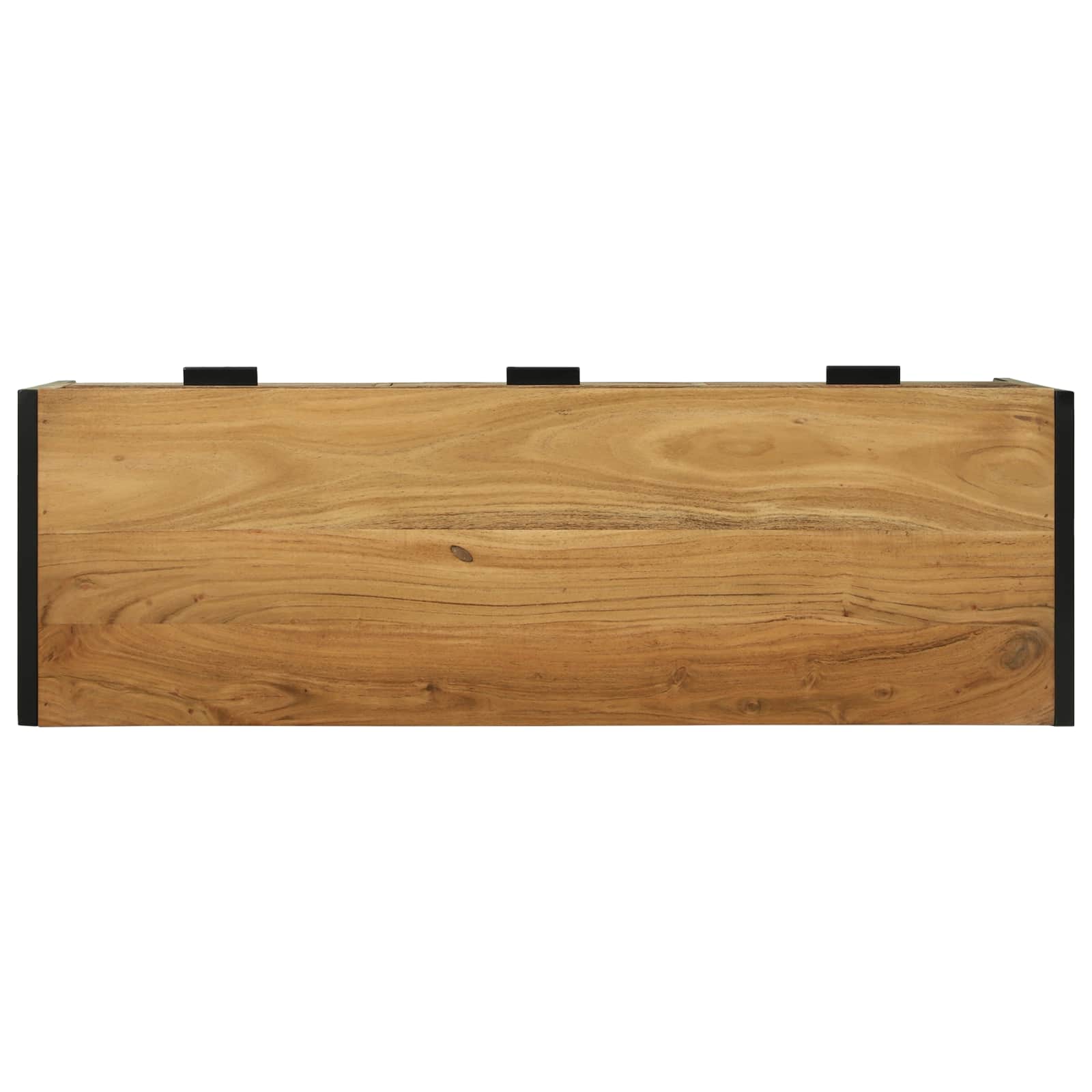 Mobile TV Marrone 100 x 35 x 50 cm Legno di Acacia Massello