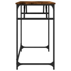 Scrivania Fumo 100x45x76cm Legno e Acciaio Verniciato a Polvere
