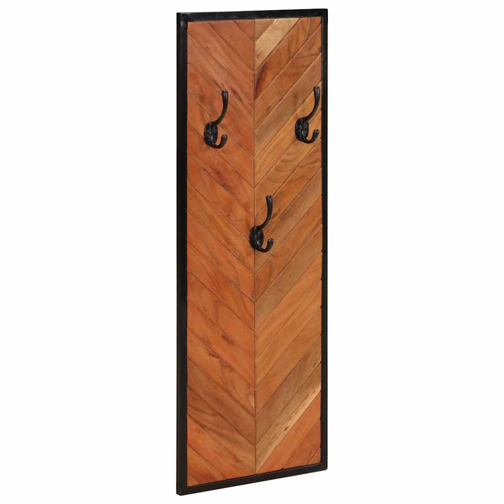 Appendiabiti 2 pz 35x1x90 cm in Legno Massello di Acacia