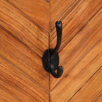 Appendiabiti 2 pz 35x1x90 cm in Legno Massello di Acacia