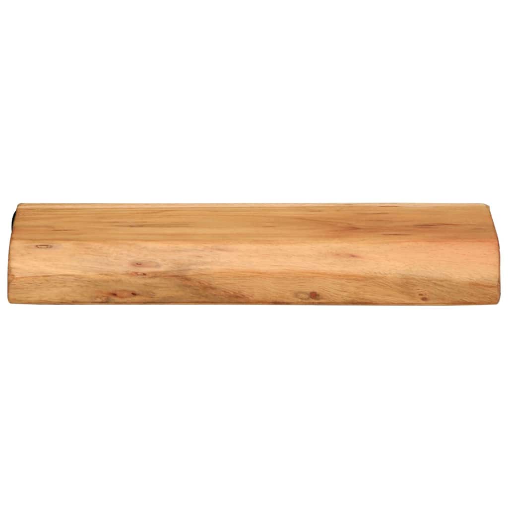 Mensole da Parete 2 pz 30x20x3,5 cm in Legno Massello di Acacia