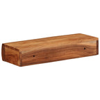 Mensole da Parete 2 pz 40x17x8 cm in Legno Massello di Acacia