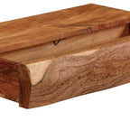 Mensole da Parete 2 pz 40x17x8 cm in Legno Massello di Acacia
