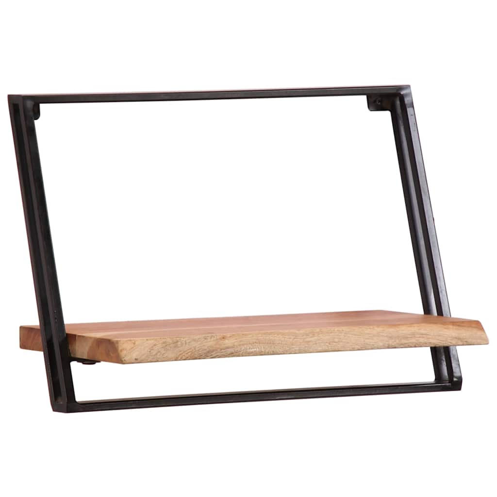 Mensole da Parete 5 pz in Legno Massello di Acacia