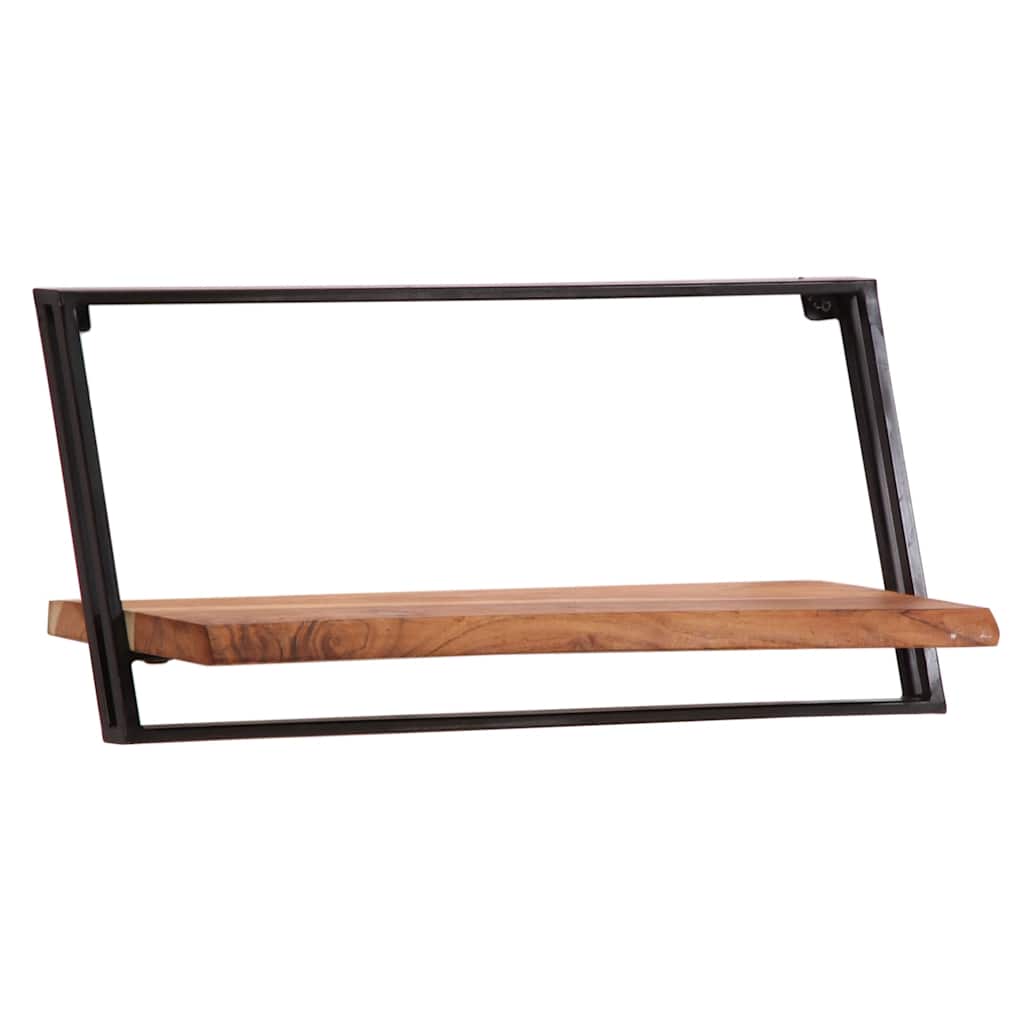 Mensole da Parete 5 pz in Legno Massello di Acacia