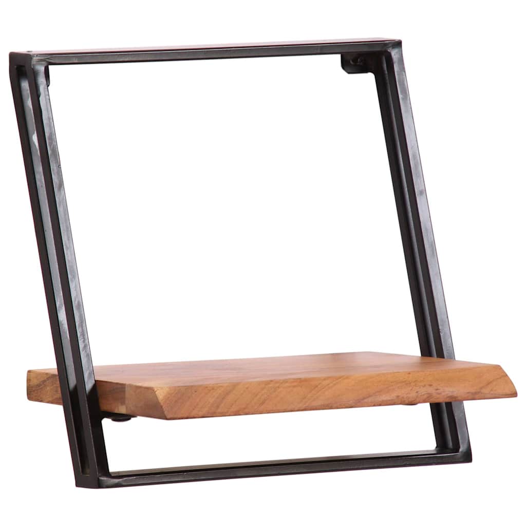 Mensole da Parete 5 pz in Legno Massello di Acacia