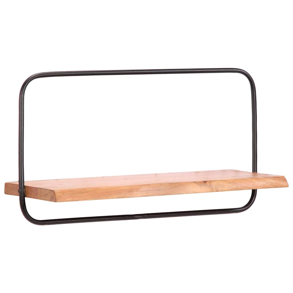 Mensole da Parete 5 pz in Legno Massello di Acacia