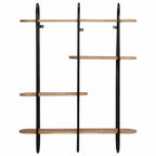 Mensola da Parete 90x20x116,5 cm Legno Massello di Mango Grezzo