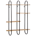 Mensola da Parete 90x20x116,5 cm Legno Massello di Mango Grezzo