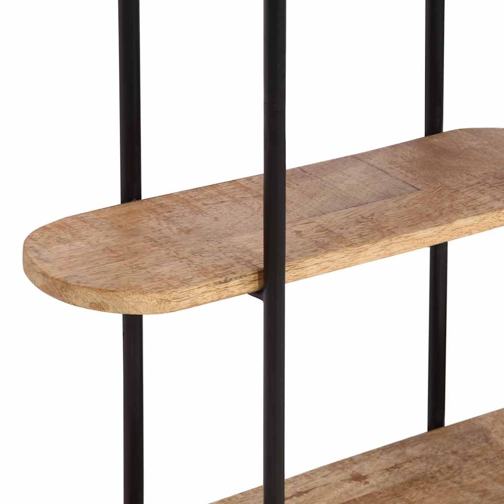 Mensola da Parete 90x20x116,5 cm Legno Massello di Mango Grezzo