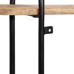 Mensola da Parete 90x20x116,5 cm Legno Massello di Mango Grezzo