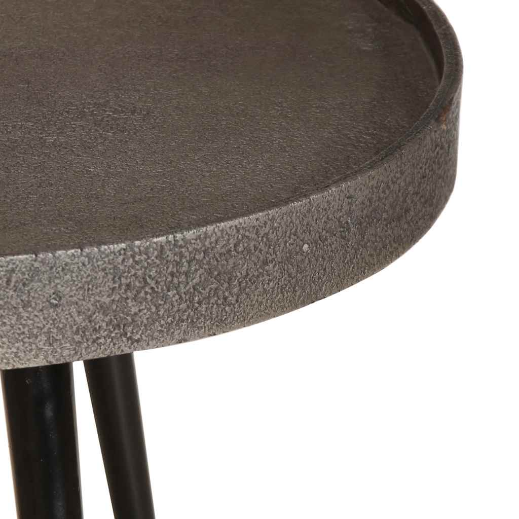Tavolini da Salotto 2 pz Argento in Legno Multistrato