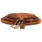 Tagliere 3pz in Legno Massello di Acacia