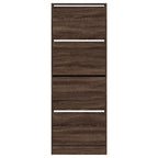 Scarpiera Rovere Marrone 60x21x163,5 cm in Legno Multistrato
