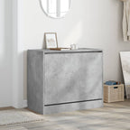 Scarpiera Grigio Cemento 80x42x69 cm in Legno Multistrato