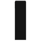 Scarpiera Nera 60x34x116 cm in Legno Multistrato