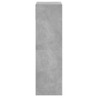 Scarpiera Grigio Cemento 60x34x116 cm in Legno Multistrato