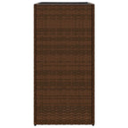 Fioriera da Giardino Marrone 40x40x80 cm in Polyrattan