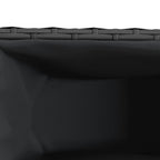 Fioriera da Giardino con 3 Vasi Nera 105x30x32 cm in Polyrattan