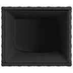 Fioriera da Giardino Nera 36x30x32 cm in Polyrattan